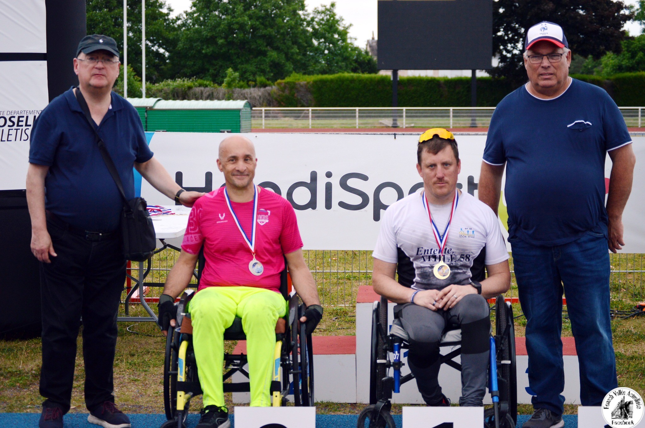 participation à un stage regroupant javelot et courses fauteuil