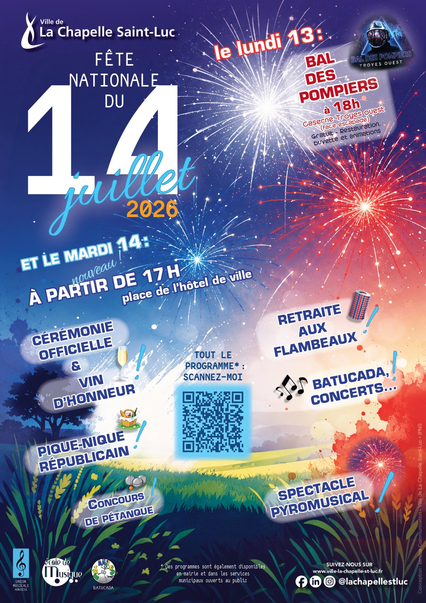 14 juillet feu d'artifice