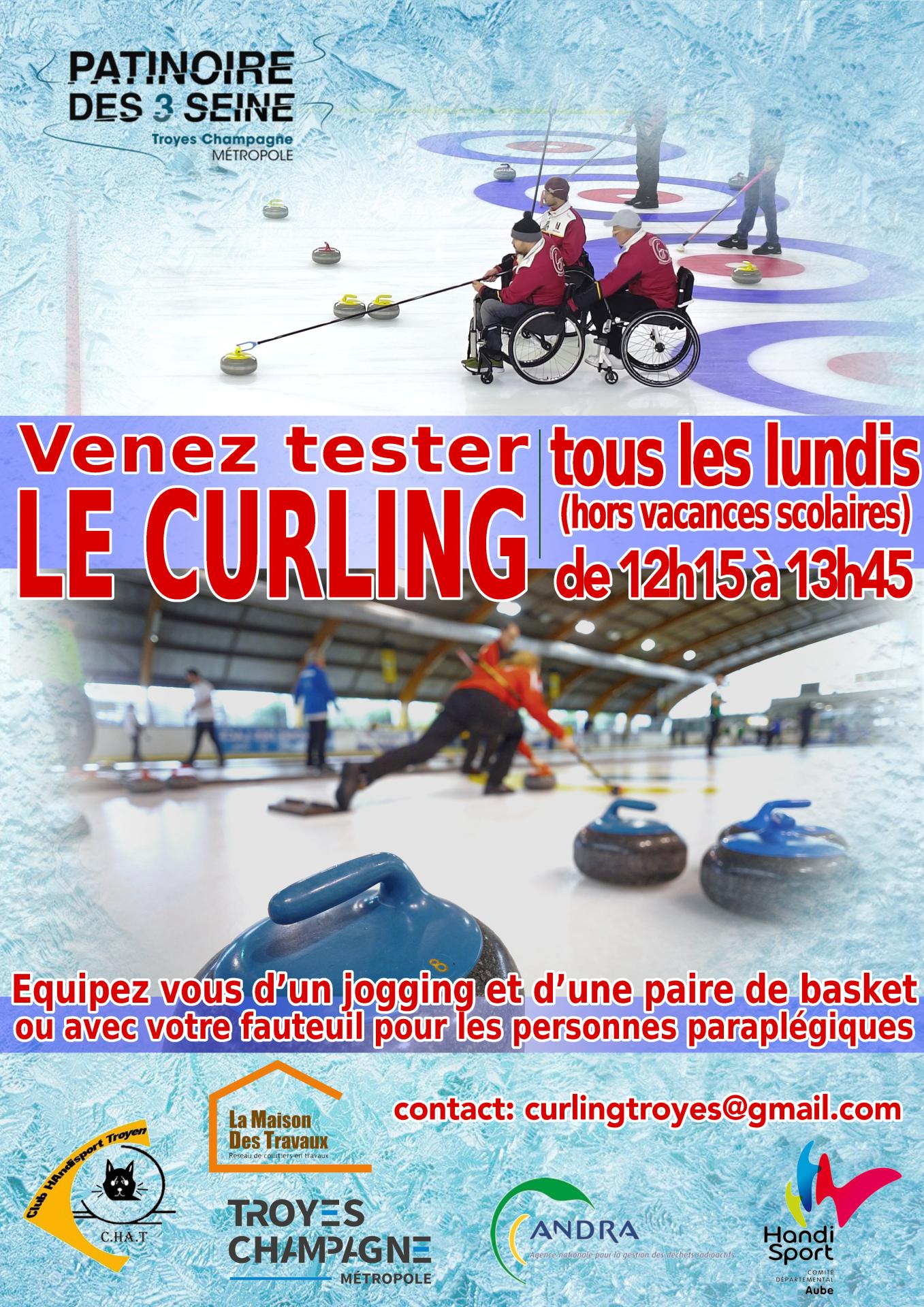 Affiche curling troyes