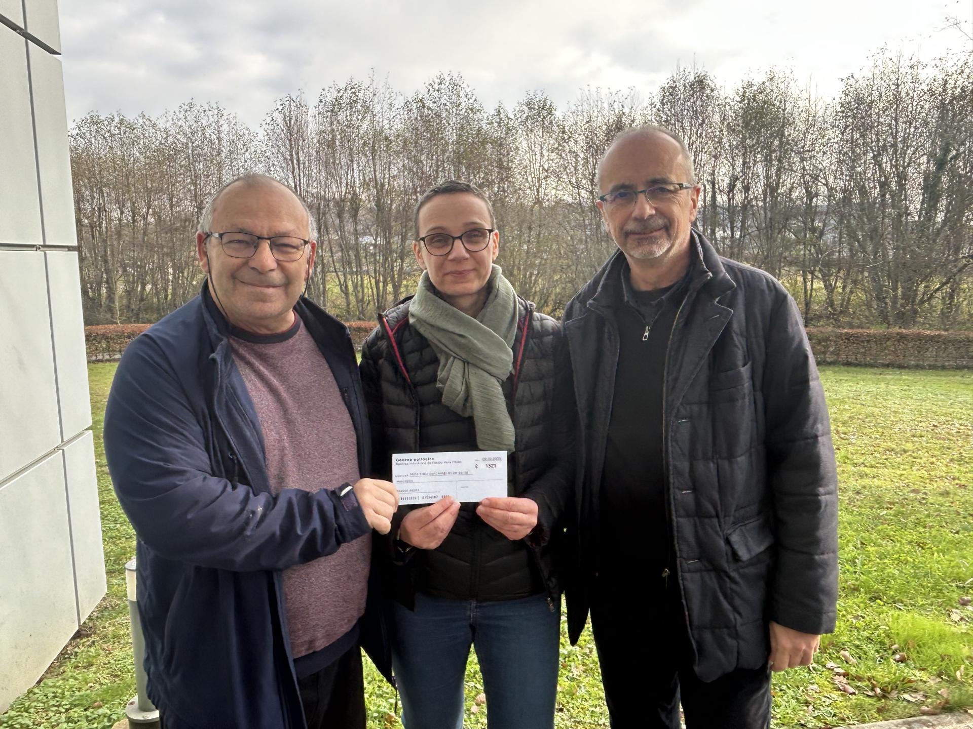 Pierre Soyer, Catherine Nicolas (chargée Rh) et le directeur de l'Andra